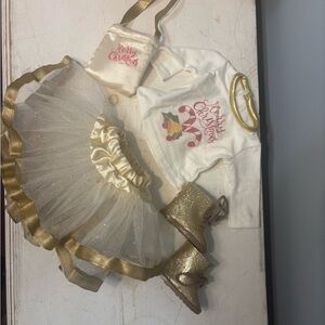 Gold and White Christmas Costume for American Girl Doll